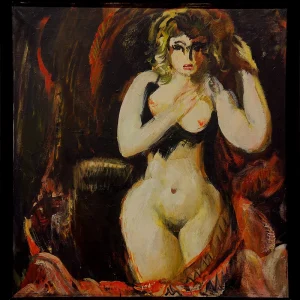 Nude Figure Against the Background of Old Tbilisi
